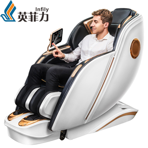 英菲力Y-22白骑士太空舱按摩椅 AI voice control luxury SL track Massage Chair with baking paint